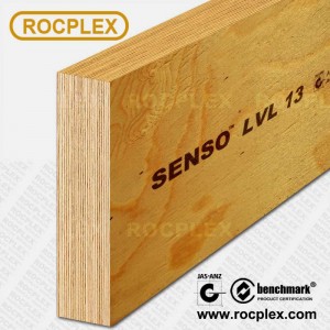 Strukturele LVL E13-gemanipuleerde hout LVL-balke 300 x 63 mm H2S-behandelde SENSO-raamwerk LVL 13