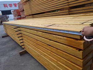 Travi LVL strutturali in legno multistrato E14 200 x 63 mm H2S trattate SENSO Framing LVL F17