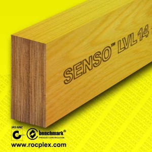 Structureel LVL E14 Bewerkt hout LVL-balken 170 x 45 mm H2S behandeld SENSO-frame LVL F17