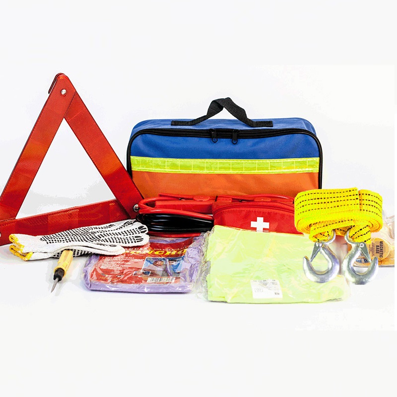 Kit de primeros auxilios multiusos 10 en 1, profesional, portátil, para exteriores, asistente en carretera, kit de supervivencia de emergencia para automóvil