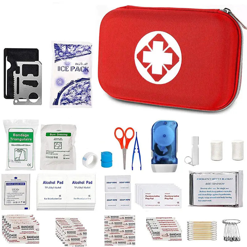 China factory 99pcs in One indoor outdoor medical supplies first aid survival kits