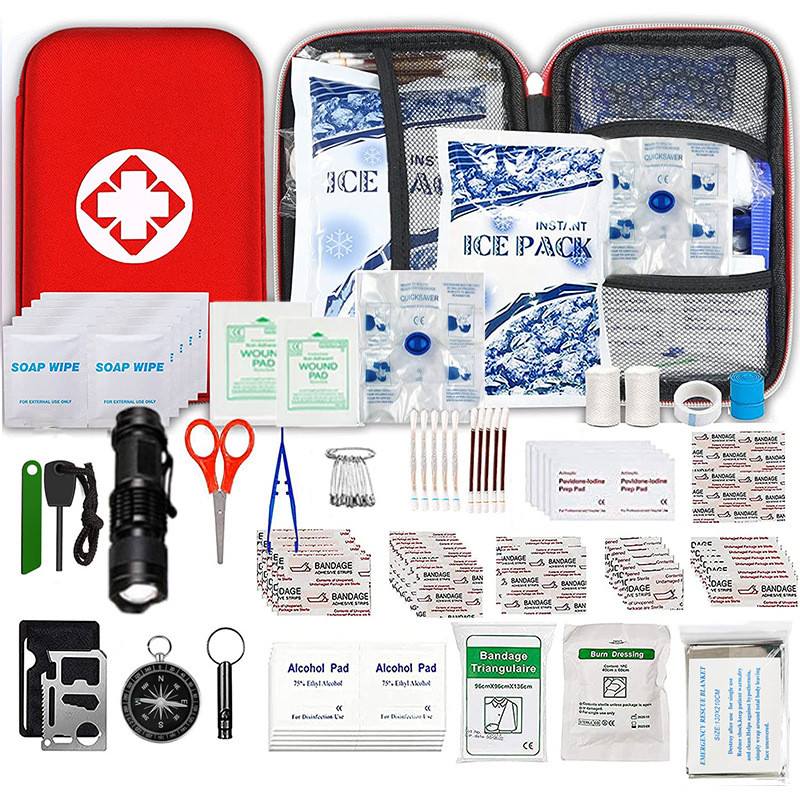 Popular portable104pcs first aid bag with EVA bag