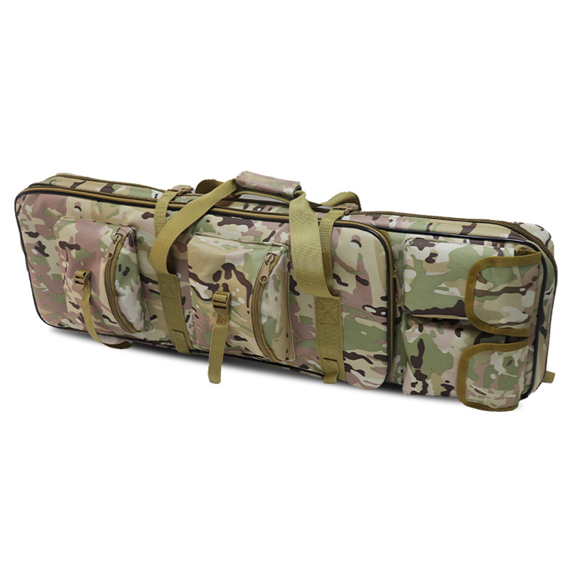 Tactical Gun Case Storage Soft Padded Long Rifle Bag Integrated Pistol and Magazine Storage