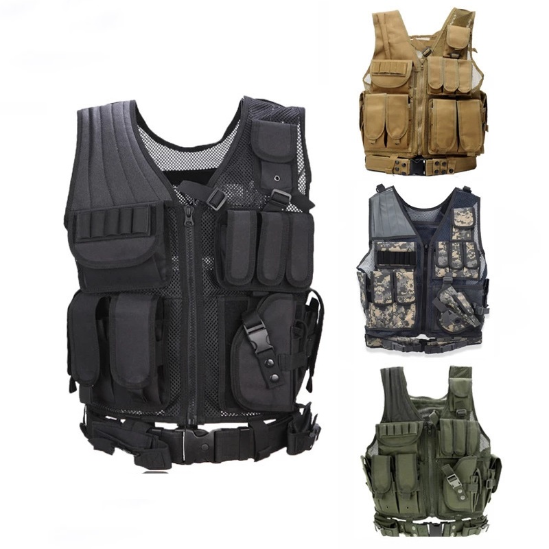 Adjustable Ultra-Light Breathable Fit Adult Tactical Outdoor Airsoft Paintball Vest