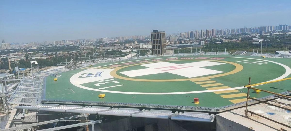 What is the planning for helipad construction?