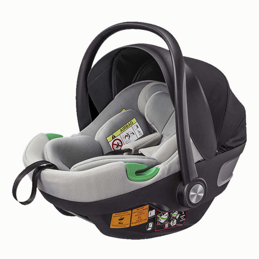 مقعد سيارة للأطفال حديثي الولادة مقاس i مع مظلة قابلة للطي، مجموعة 0+
