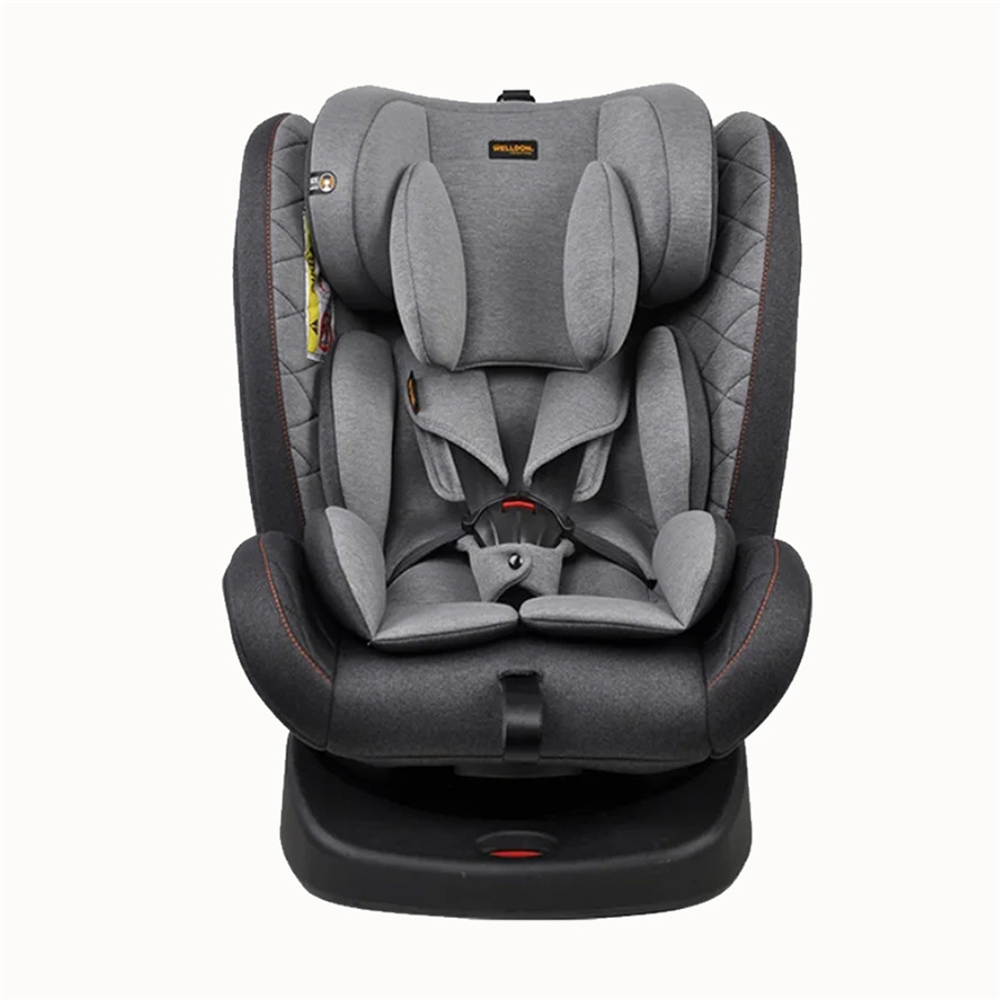 ISOFIX  360 degrees rotational baby safety seat with top tether and 5-point harness system Group 0+1+2+3