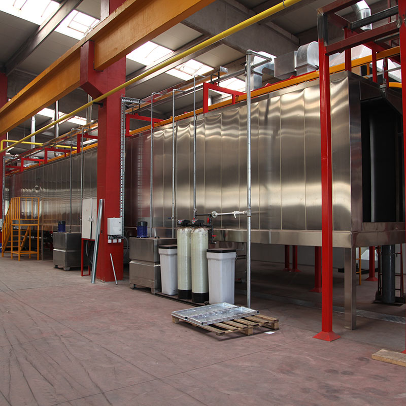 Agricultural machinery parts powder coating line system