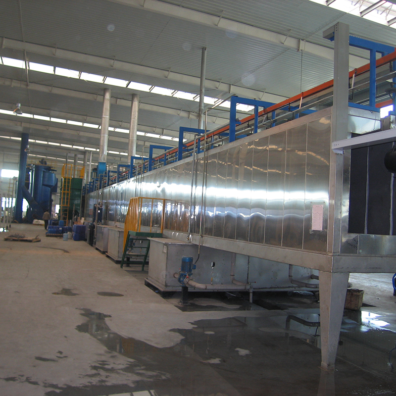 Fully automatic metal powder coating equipment line