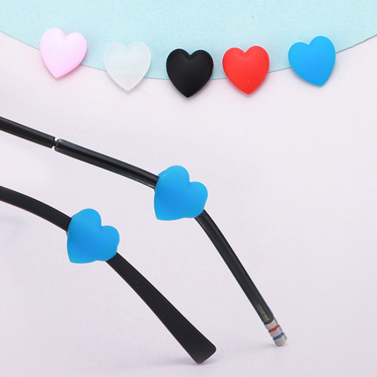 Silicone ear hooks by Zhihe for anti-slip on glasses legs