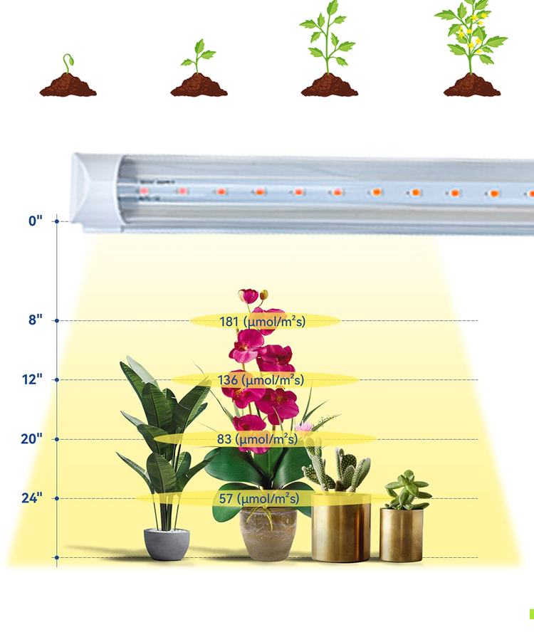 28W LED T8 Grow Light Tube for Vertical farms and various vegetables (12)4cx