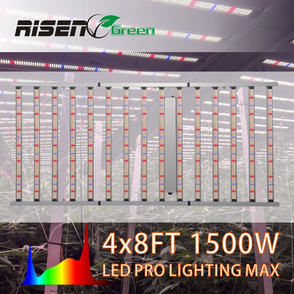 1500w 4x8ft Led Grow Lighting Full Spectrum 15 Bar Full Spectrum White Light +660nm Plant Red Light 600W 100-277VAC