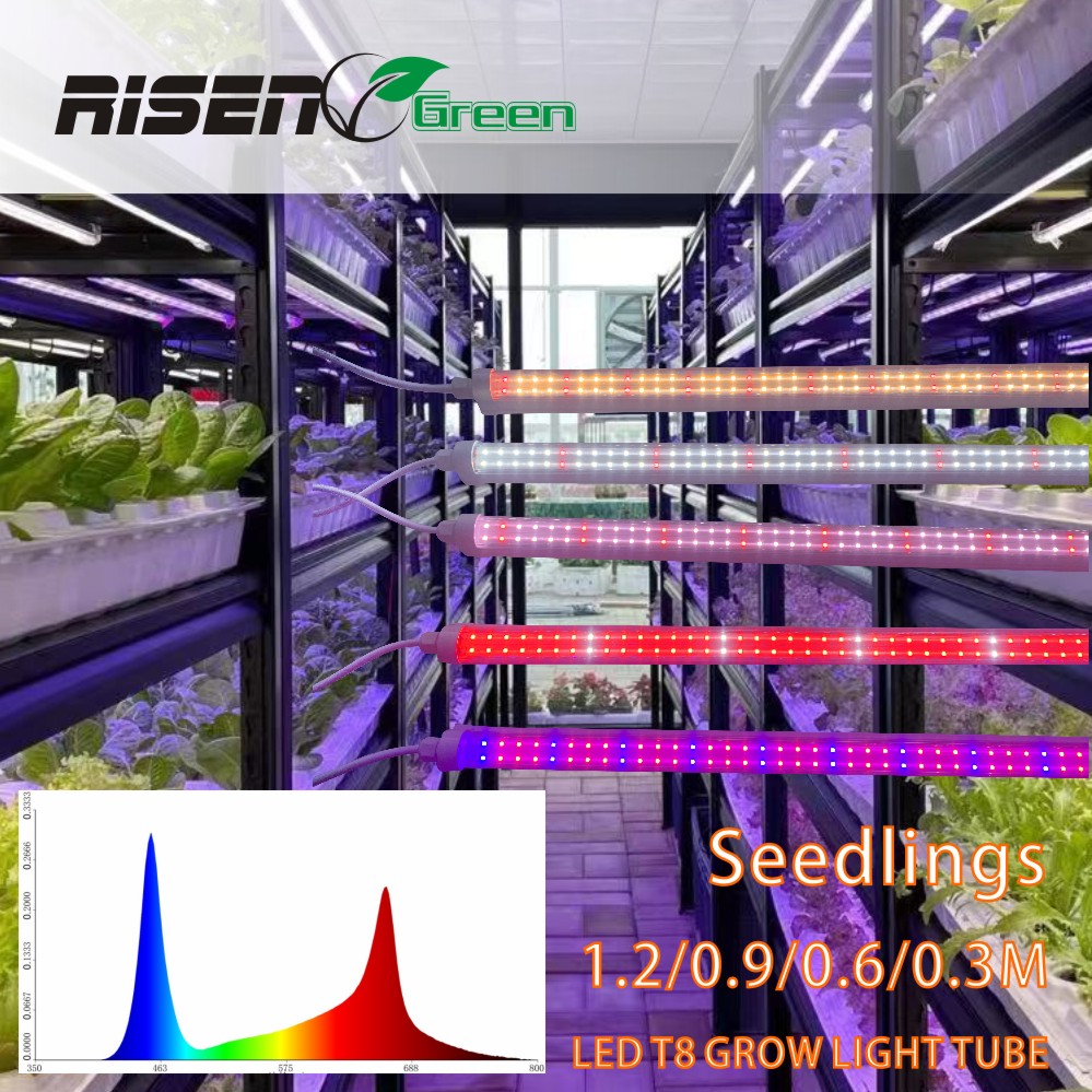 Seedlings High Brightness 28w T8 90cm Led Full Spectrum Light Led Grow Light Integrated Tube Full Spectrum Led Grow Lamp