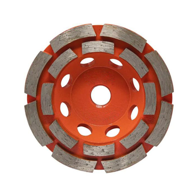 4/4.5/5/6/7 Inch Sintered Double Row Diamond Grinding Cup Wheel
