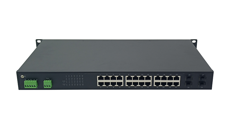 INDUSTRIAL FIBER ETHERNET SWITCH JHA-IGS04F024H-T | 4 1G SFP SLOT+24 10/100TX FOR ELECTRICAL SYSTEM