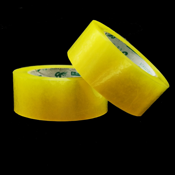 China Fabriek Geen Bubble Carton Sealing Tape gelige adhesvie tape