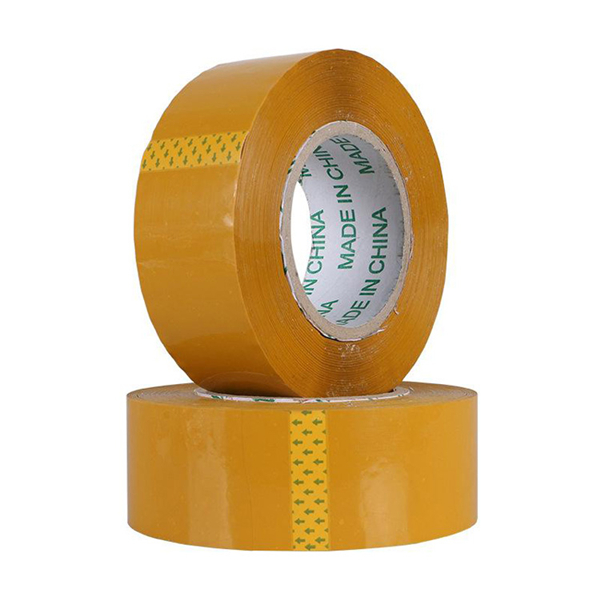 Nastro adesivo da imballaggio adesivo con colla acrilica bopp di colore giallo beige
