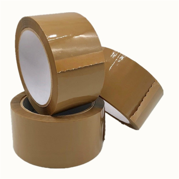 Клейкая лента БОПП коричневого цвета для запечатывания картонных коробок шириной 2 дюйма.