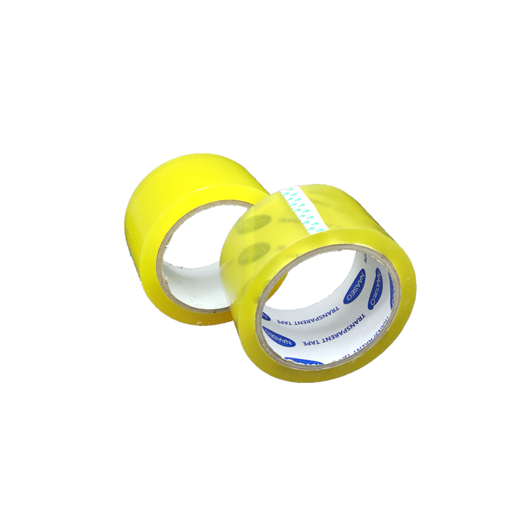 45mic que empaqueta la cinta adhesiva transparente amarilla de la cinta BOPP del lacre