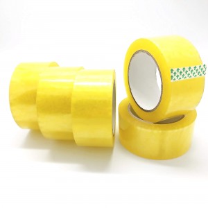 Cheap Price for Yellowish Bopp Packing Tape In Strong Adhesion