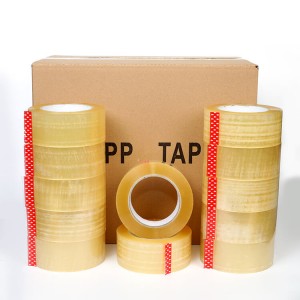 Cheap Price for Yellowish Bopp Packing Tape In Strong Adhesion