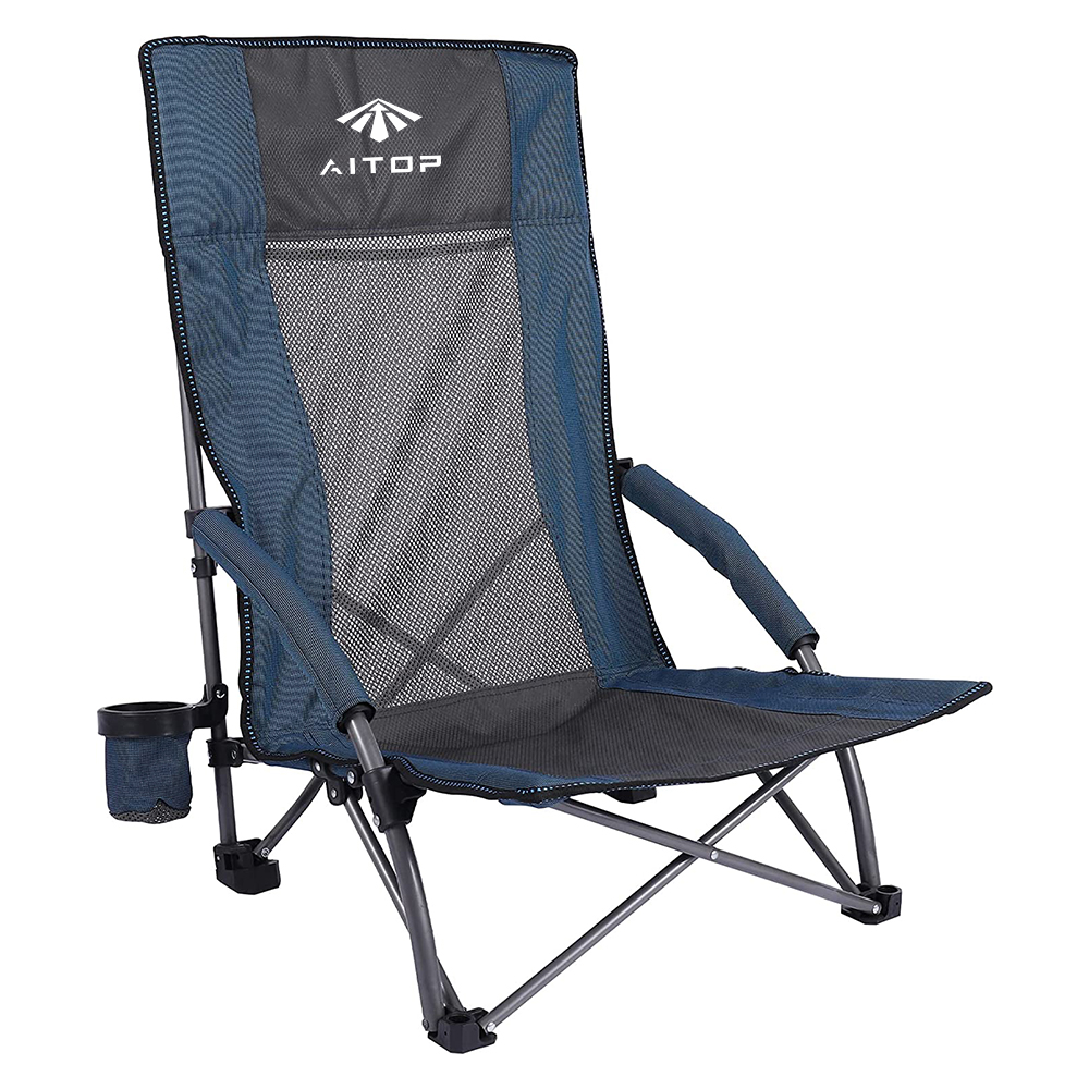 Folding Portable High Back Camping Beach Chair
