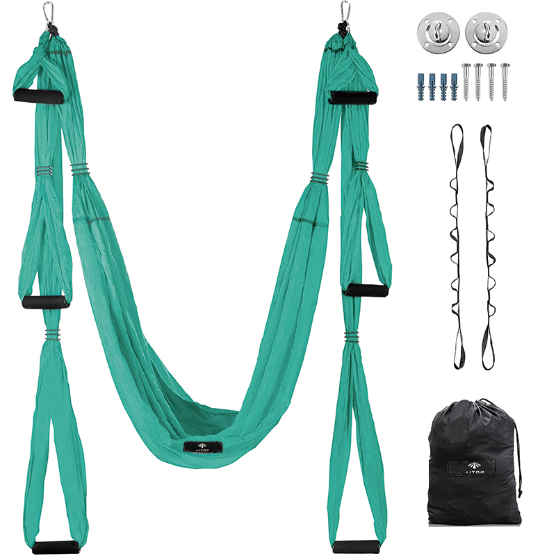 Yogabody Yoga Trapeze Swing/Sling/ Inversion Therapy Tool, Blue