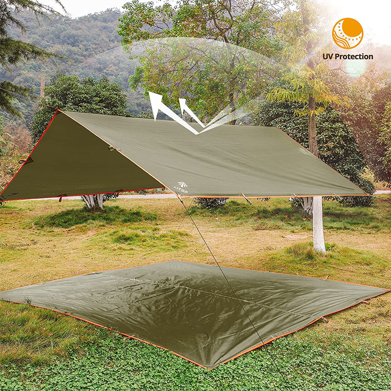 Outdoor Multifunctional Camping Traveling Backpacking Tarp Shelter Rain Fly-6