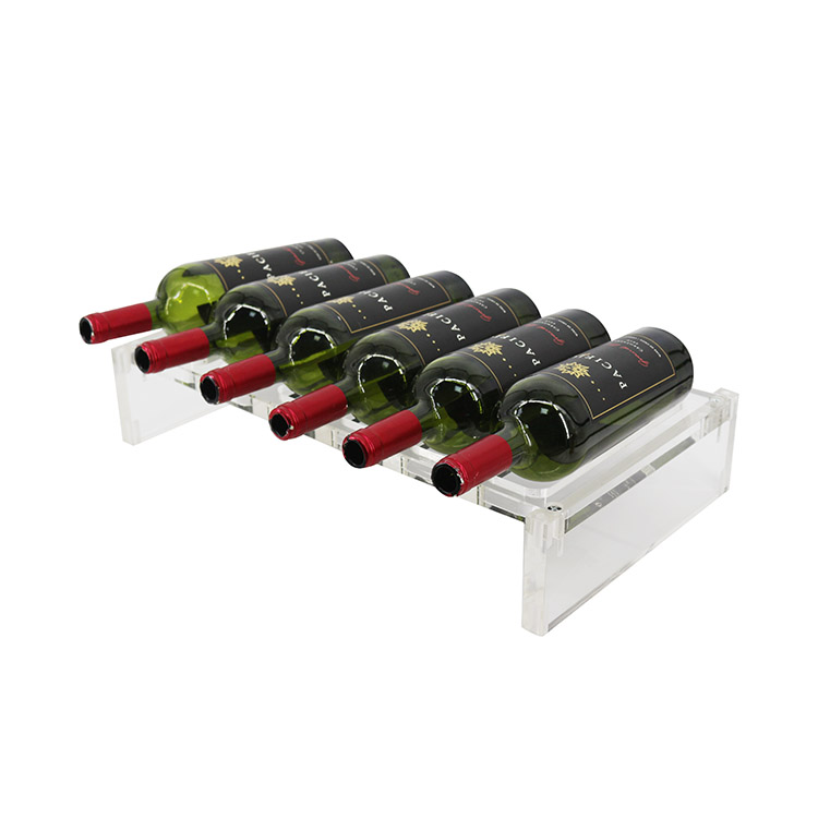 MINGHOU Transparent Acrylic Wine Rack: Sleek Display Solution for Modern Spaces