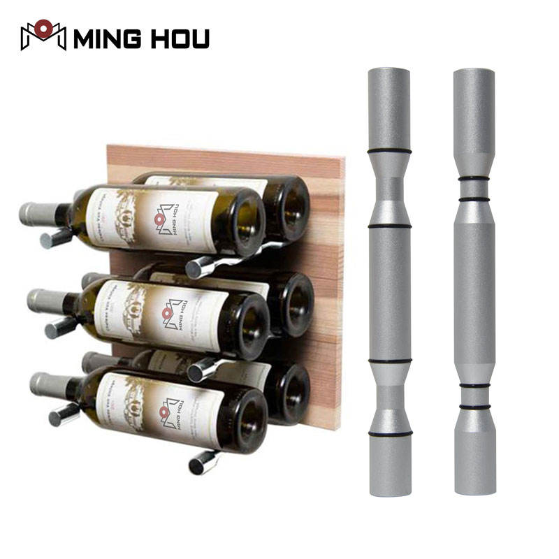 Wholesale High Quality Wine display Rack Wall Modular Aluminum Wine Pegs