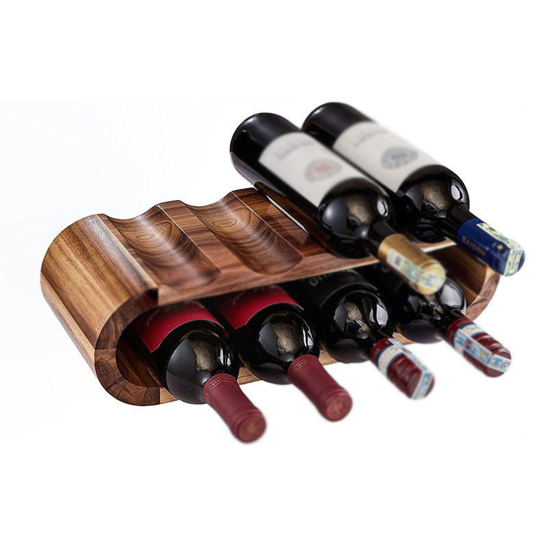 Wholesale Wooden Tabletop Wine Storage Rack for Home
