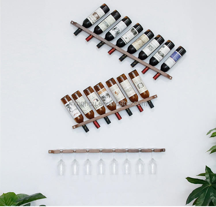 Minghou Launches 7 Bottle Classic Wood and Wall Mounted Wine Rack: Modern Style, Customizable, and Excellent Service