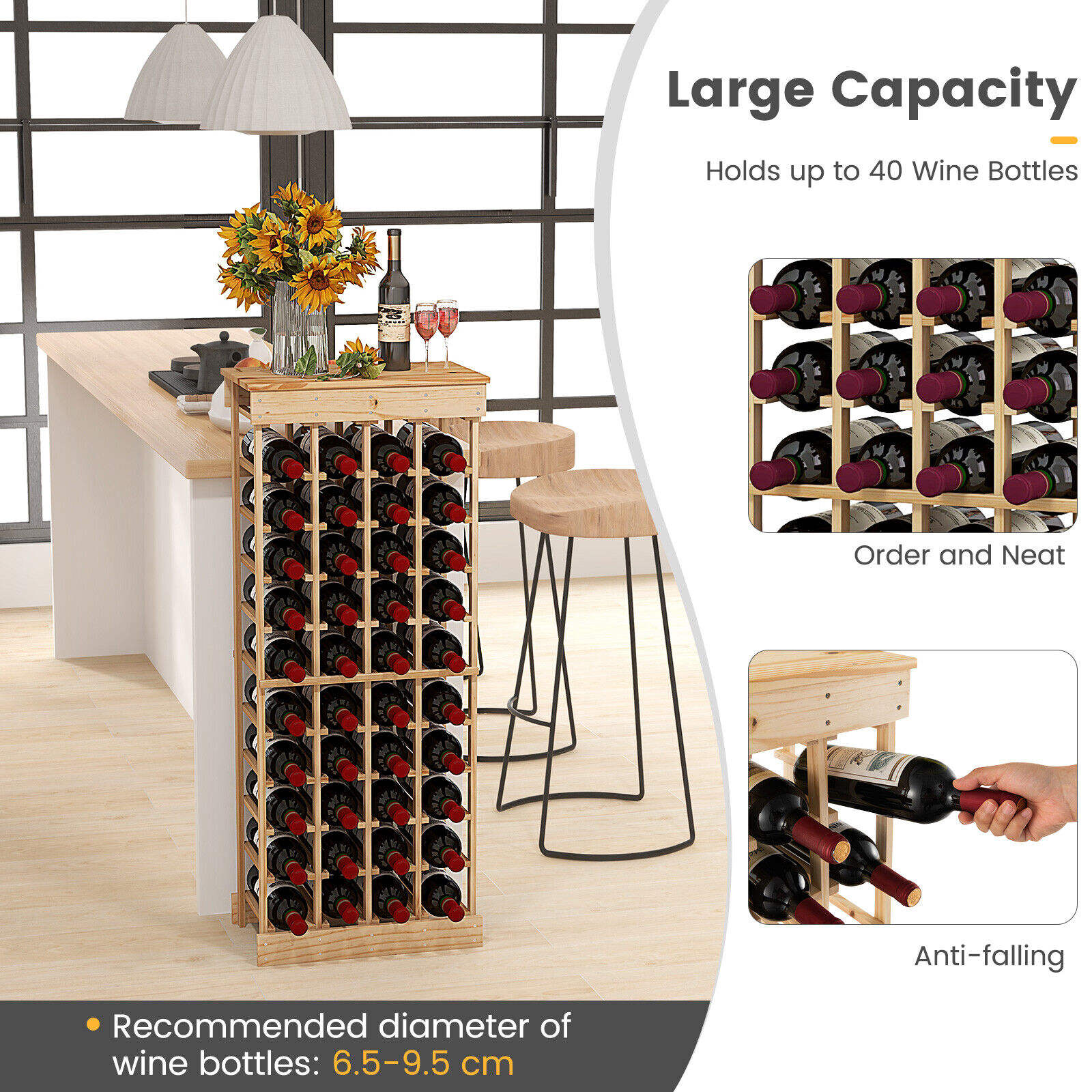 Minghou Unveils 40 Bottles Modular Wine Rack: Modern Design, Customizable, and Superior Service