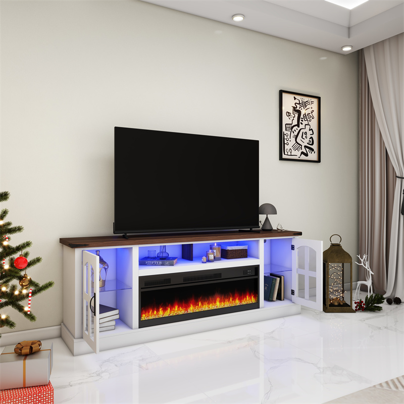 70 inch Fireplace TV table (2)ygt