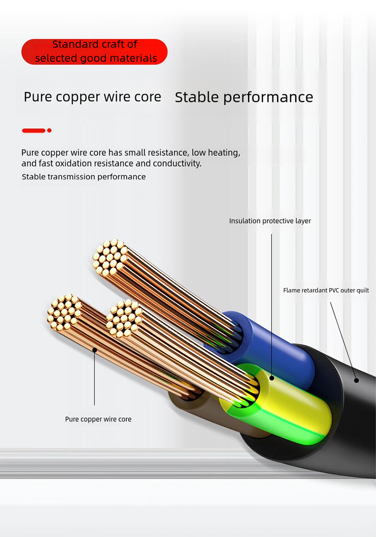 3 pin UK power cable42gk