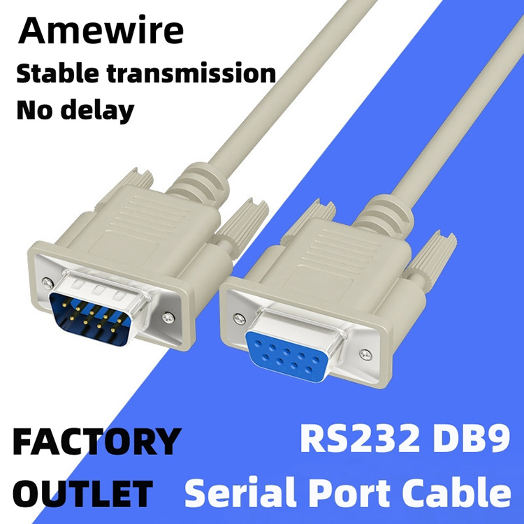 DB9 RS232 Cable Cross Serial Cable 9 PIN Connector18wf