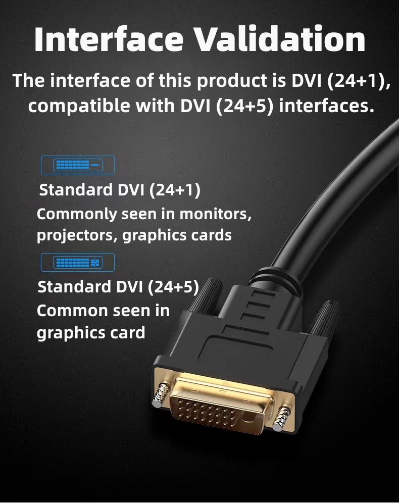 DVI-D 24+1 Cable Male012zp