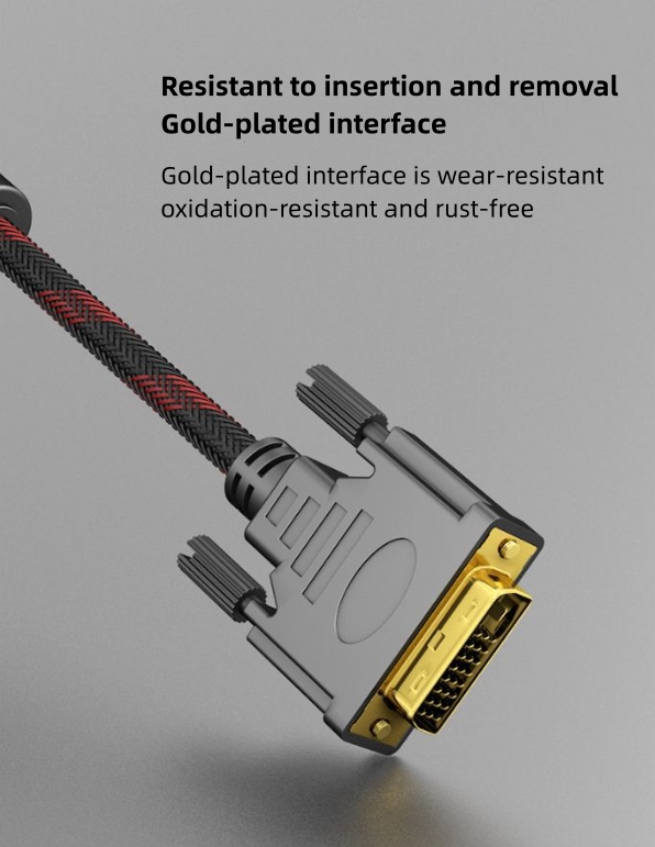 Amewire Wholesale Gold Plated Male to Male DVI Cable 27i1