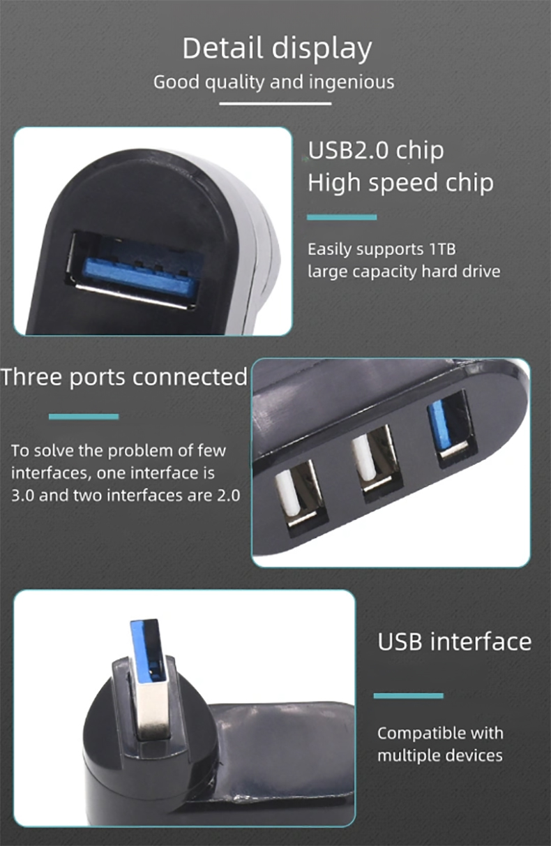 Amewire OEM High Speed Mini USB HUB 2vpi
