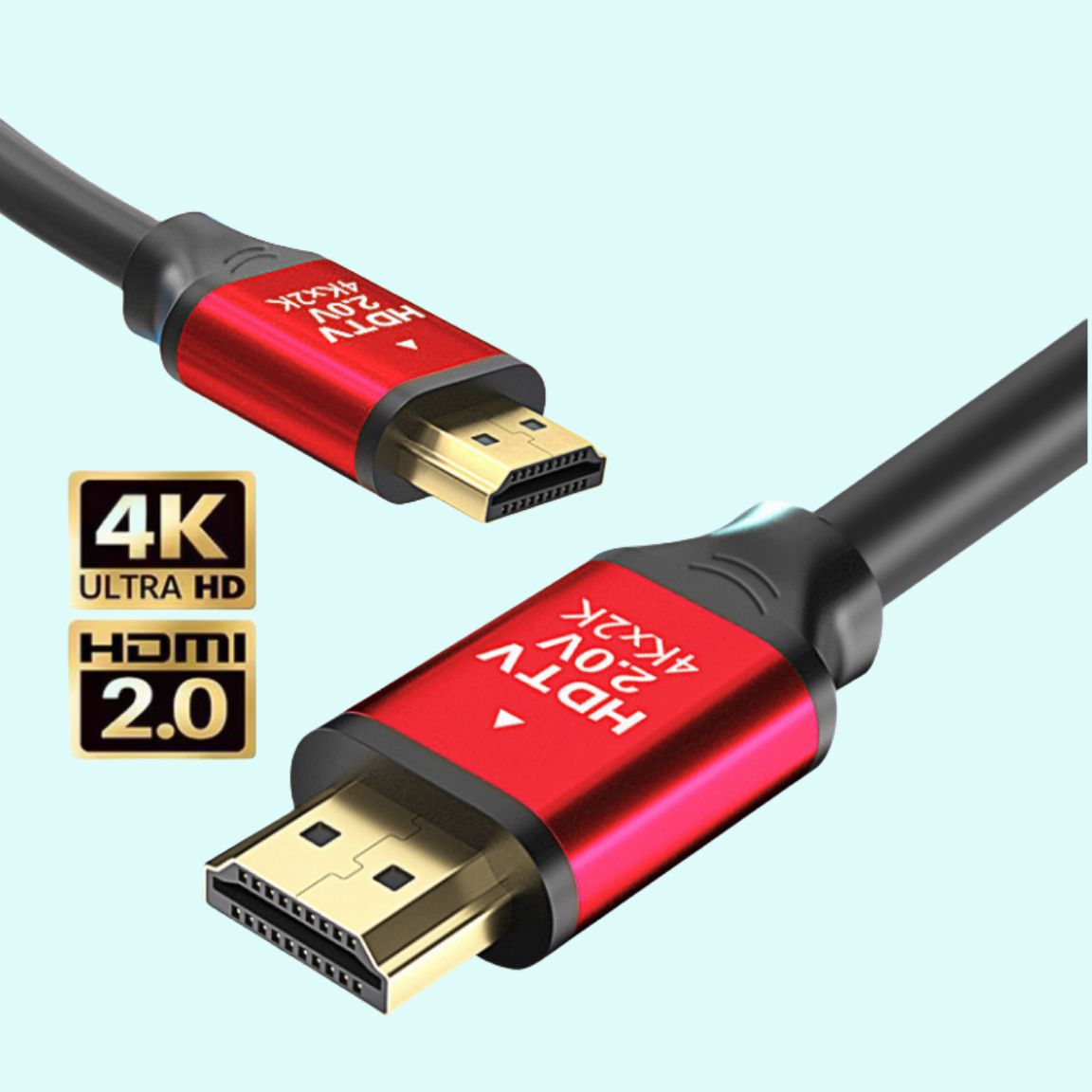 HDMI 2.0 4k Cable Braided HDMI Cable Aluminum Connector
