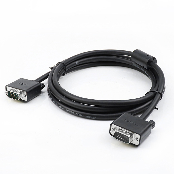 Amewire High-quality 1080p 4+5 Dell Black VGA Cable Male-to-male connectors and Nickel Plating vga kabel 10m for Superior HD Video Transmission, Ideal for TVs, PCs, and Projectors
