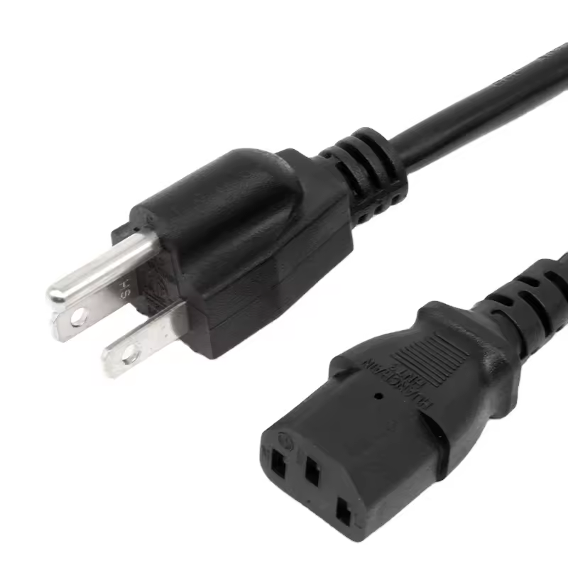 Amewire Factory Sale 3pin Plug Usa Ac Power Cord 3 Pin Power Cable