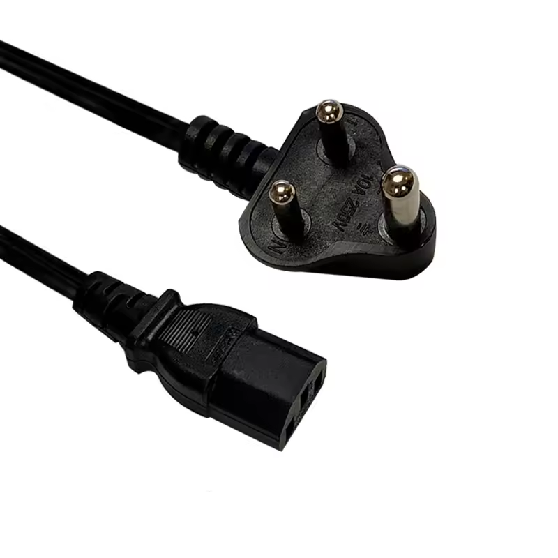 Amewire Great Quality South africa india plug 3 pin power cord