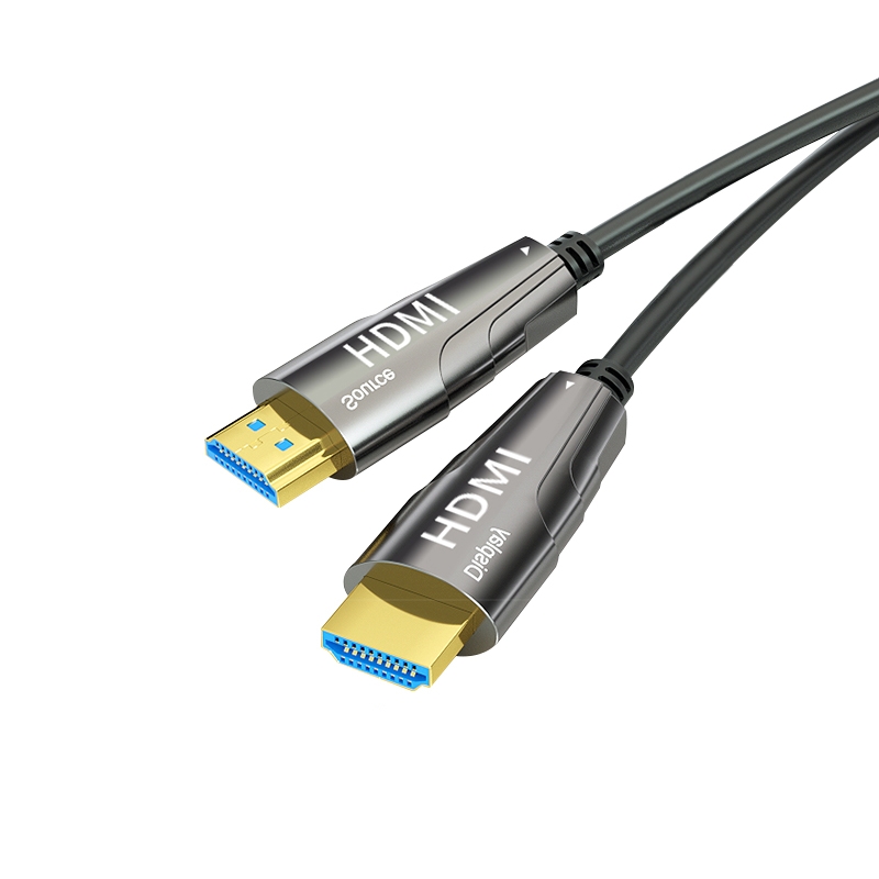 Amewire Wholesale OEM HDMI Cable Gold Plate AOC Fiber Optic Male To Male 2.0 UHD 4K 3D HD Video Cable 4K HDMI 2.0 Cable