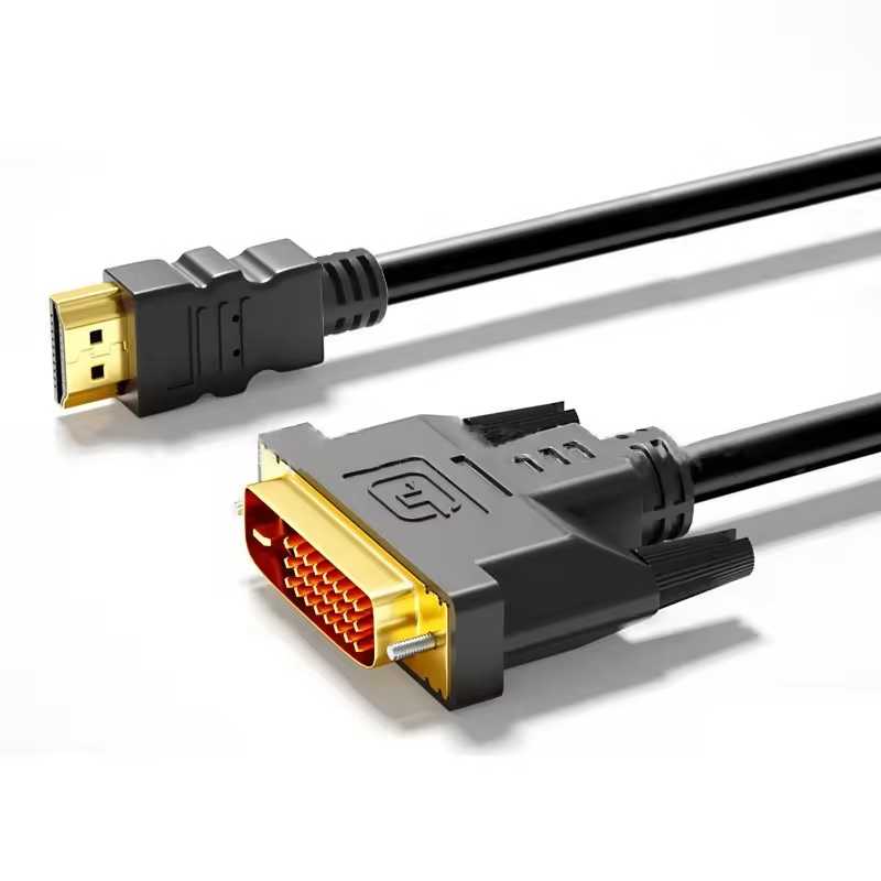 Amewire Wholesale  24K Gold Plated HDMI To DVI Port Cord PC Computer Monitor Extension HDMI To DVI Cable For HDTV PC