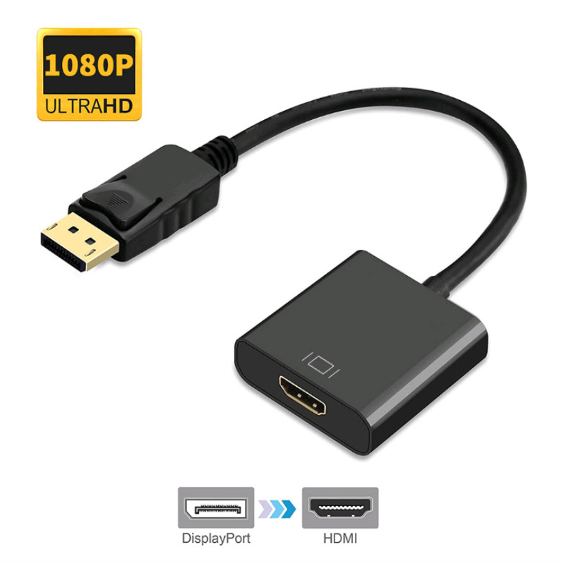 Amewire Factory hot sale DP to HDMI adapter for TV computer adapter cable
