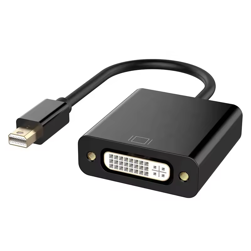 Amewire High Quality OEM Mini DP To DVI Adapter Computer Cables Connectors Dp To Dvi-D Male 1920*1080P 60Hz