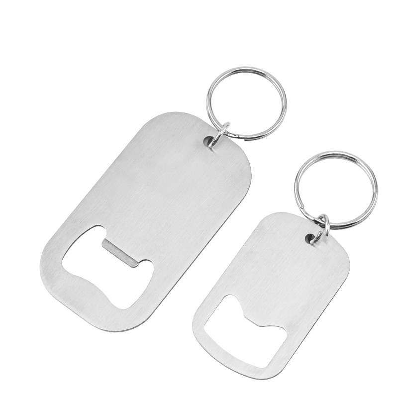 Wholesale Cheap Custom Simple Dog Tag Bottle Opener Keychain