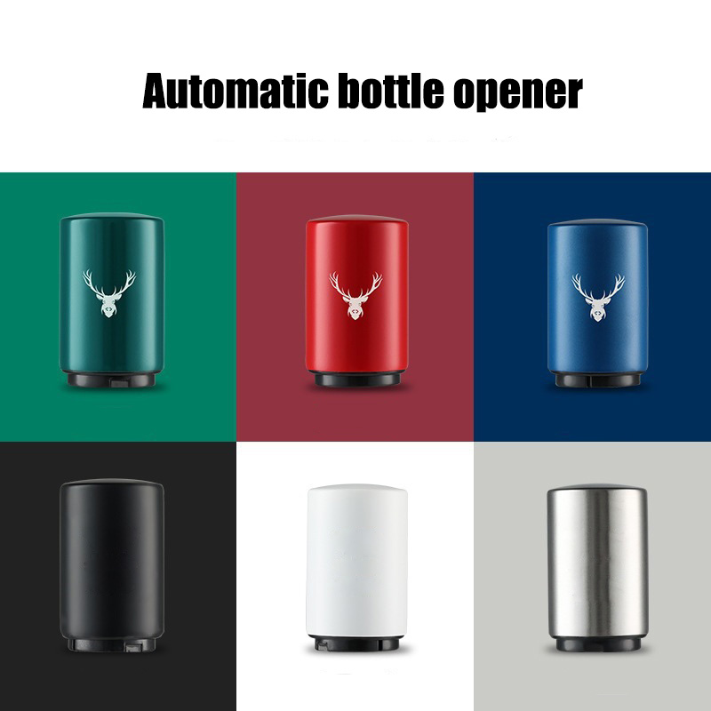 Customisable Pattern Logo Push To Open Automatic Bottle Opener