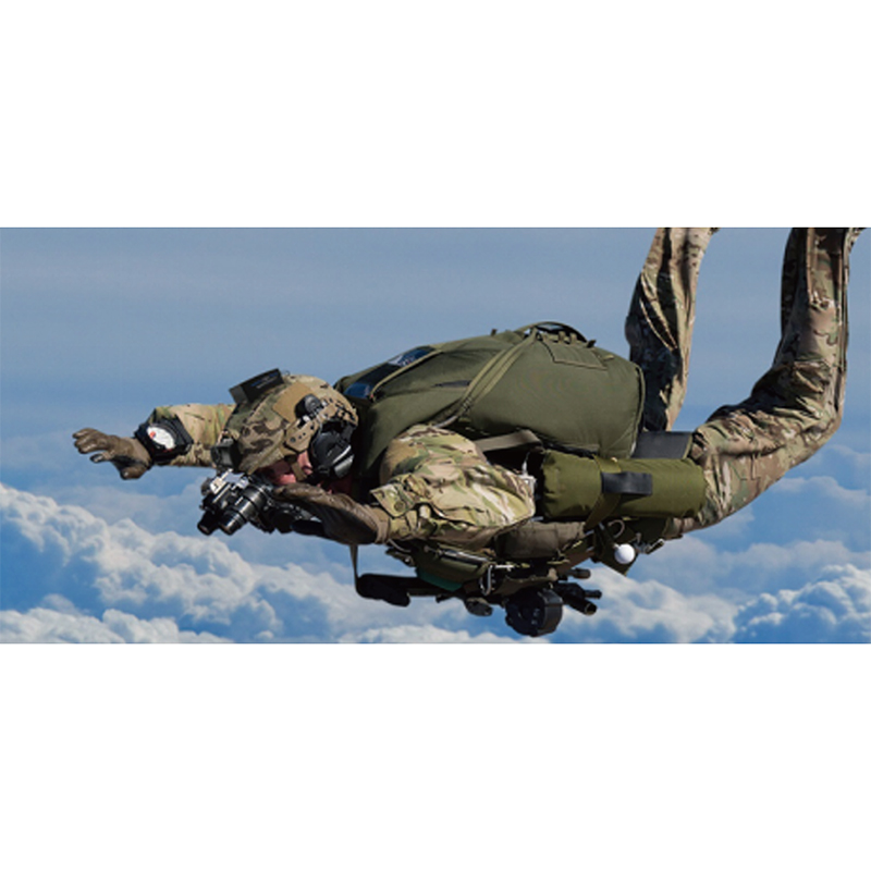 Sistema di comando e invio dell'addestramento visivo con paracadute